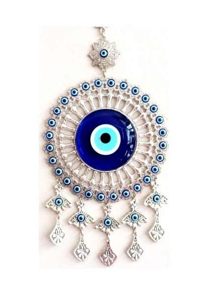 Yuvarlak Nikel Zamak Kaplamalı Nazar Boncuğu Duvar Süsü fiyatları