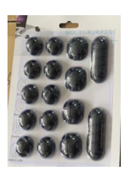 Yapışkanlı Kablo Sabitleyici Düzenleyici 16'lı Paket