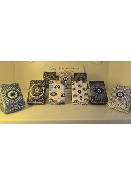 12'li Büyüteçli Dikdörtgen Cep Aynası fiyatları