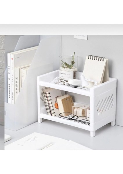 2 Katlı Masa Üstü Düzenleyici Takı Makyaj Rafı Ofis Organizeri Banyo Parfüm Organizer fiyatları