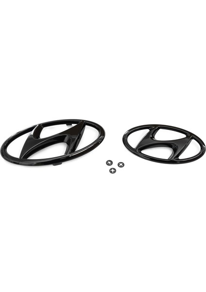 Orijinal Amblemleri Logo Siyah - Ön ve Arka Set, I20N 9999Z057167