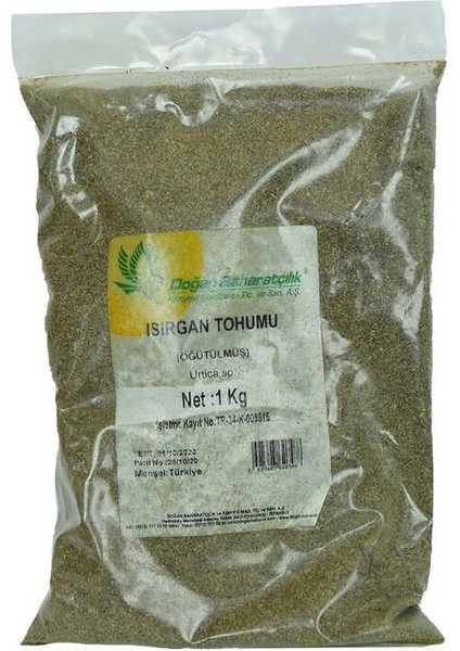 Isırgan Tohumu Doğal Öğütülmüş 1000 gr Paket