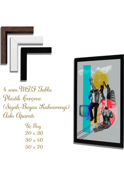 Ahşap Tablolar- Yapay Zeka ile Oluşturulmuş Görseller Uv Baskı-Mdf Tablo /2829