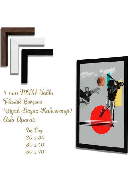 Ahşap Tablolar- Yapay Zeka ile Oluşturulmuş Görseller Uv Baskı-Mdf Tablo /6429