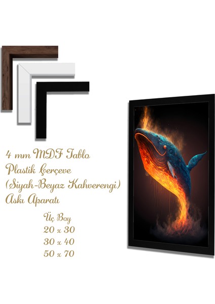 Ahşap Tablolar- Yapay Zeka ile Oluşturulmuş Görseller Uv Baskı-Mdf Tablo /5638