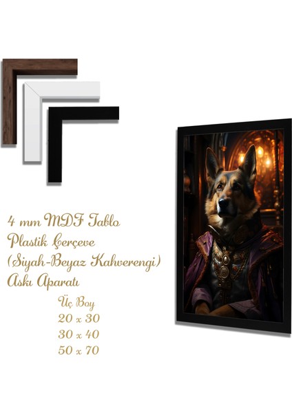 Ahşap Tablolar- Yapay Zeka ile Oluşturulmuş Görseller Uv Baskı-Mdf Tablo /2734