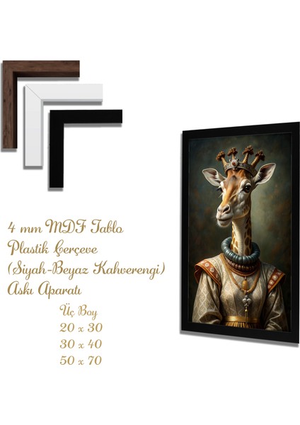 Ahşap Tablolar- Yapay Zeka ile Oluşturulmuş Görseller Uv Baskı-Mdf Tablo /319