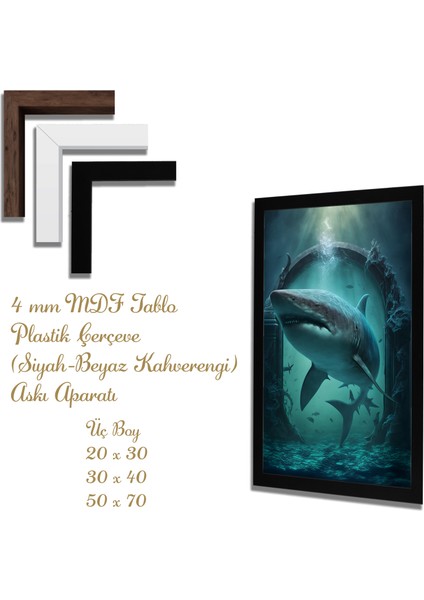 Ahşap Tablolar- Yapay Zeka ile Oluşturulmuş Görseller Uv Baskı-Mdf Tablo /6109