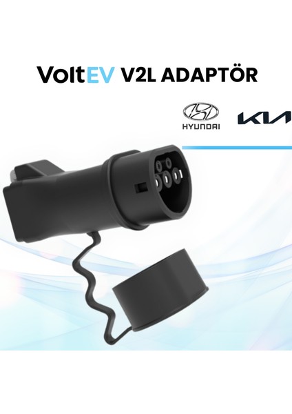 Hyundai - Kia, Ssangyong, Tek Çıkışlı V2L Adaptör 3,5kW 16A