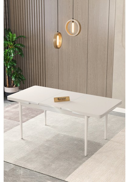 Won Serisi 6 Kişilik Açılır Masa Sandalye Takımı Mutfak Masası Takımı Yemek Masası Masa Takımı Metal Ayaklı fırsatları