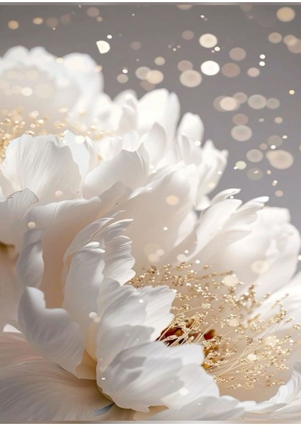 |krem-Gold Renk Soft Çiçek ve Soyut Kombin 2|çerçeveli Cam Tablo 3lü Dikey fiyatları