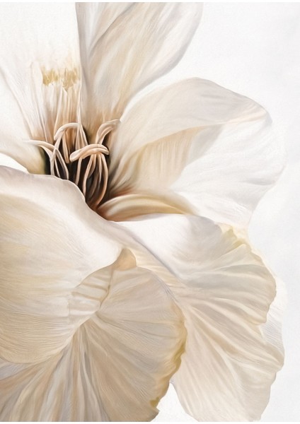 |krem-Gold Renk Soft Çiçek ve Soyut Kombin 2|çerçeveli Cam Tablo 3lü Dikey modelleri