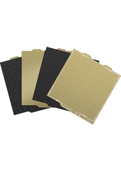 Bambu Lab X1 / P1 / A1 Serisi 3D Yazıcı Uyumlu Pet + Peı Çift Yüzeyli Baskı Yüzeyi -256X256 mm Yay Çeliği Tabla