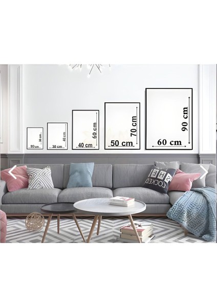 üçlü Gold Metal Çerçeveli Soft Fenomen Moda Cam Tablo Seti |cam Tablo 3lü Dikey