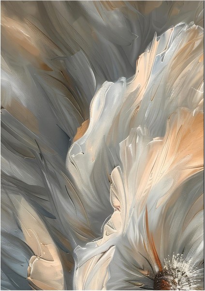 gri-Krem Çiçek Detaylı Kombini |çerçeveli Cam Tablo 3lü Dikey fırsatları