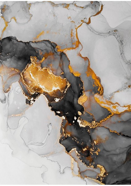 gri-Gold Soyut Çiçek Kombini |çerçeveli Cam Tablo 3lü Dikey fırsatları