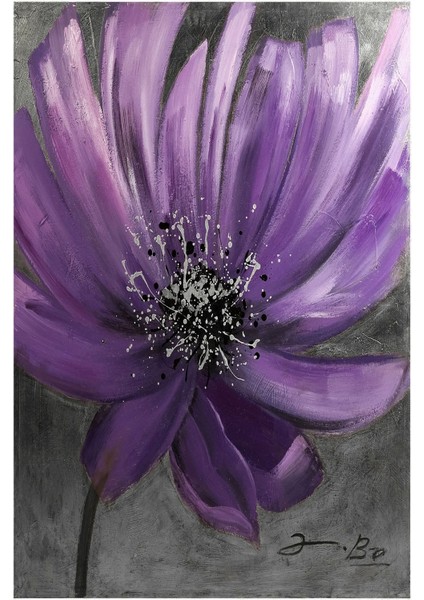 gri-Mor Çiçek Tüy Kombini |çerçeveli Cam Tablo 3lü Dikey fırsatları