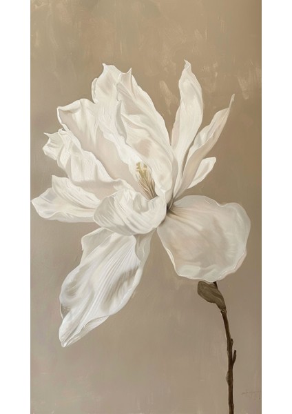 soft Turuncu-Beyaz-Krem Çiçekli Kombini 01|çerçeveli Cam Tablo 3lü Dikey fırsatları