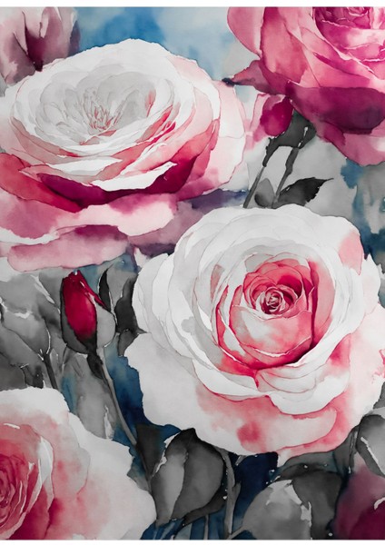 pembe-Gri Çiçekler Kombini|çerçeveli Cam Tablo 3lü Dikey fiyatları