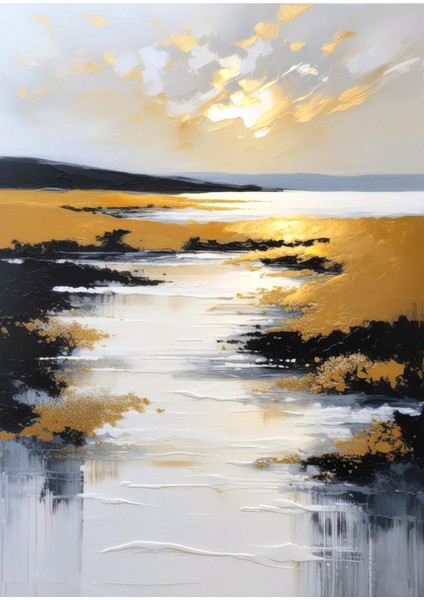 gri-God-Siyah Göl Manzara Kombini |çerçeveli Cam Tablo 3lü Dikey fiyatları