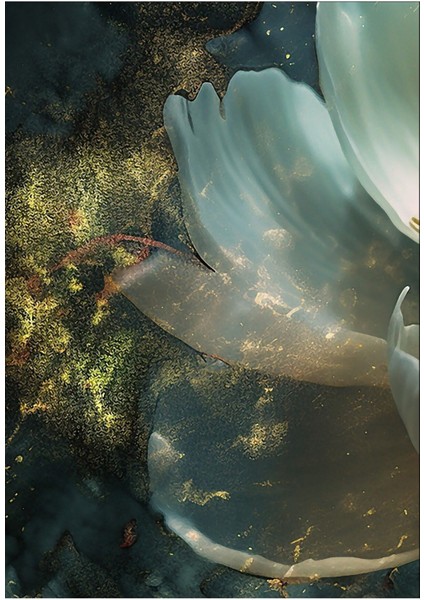 lacivert-Beyaz Çiçek Desenli Kombin |çerçeveli Cam Tablo 3lü Dikey fiyatları