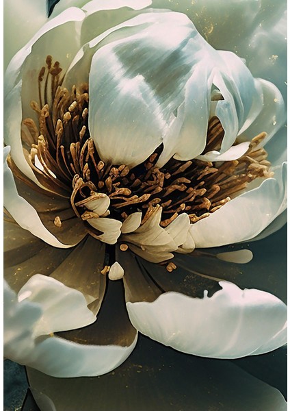 lacivert-Beyaz Çiçek Desenli Kombin |çerçeveli Cam Tablo 3lü Dikey modelleri