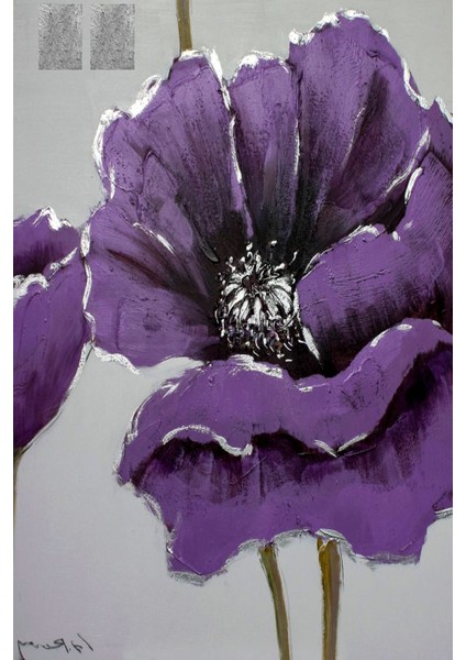 gri-Mor Çiçek Tüy Kombini |çerçeveli Cam Tablo 3lü Dikey fiyatları