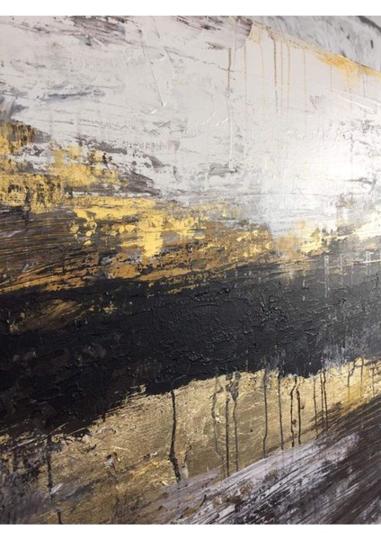 antrasit-Gold Renk Sevilen Çiçek Soyut Kombin |çerçeveli Cam Tablo 3lü Dikey fırsatları