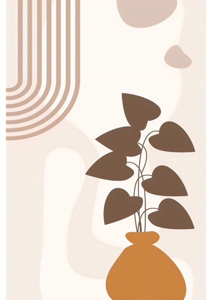 kahverengi-Krem Bohem Seti 003 |çerçeveli Cam Tablo 3lü Dikey fiyatları