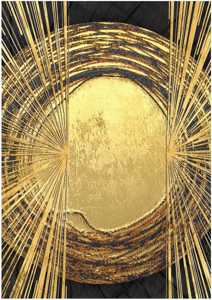 siyah-Gold Etnik Soyut Kombini|çerçeveli Cam Tablo 3lü Dikey fiyatları