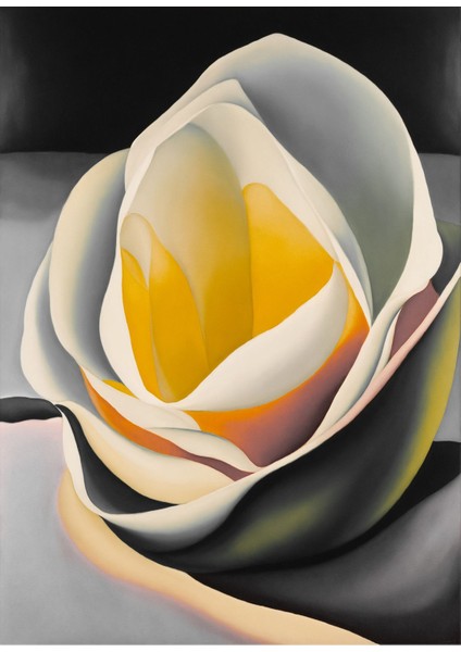 sarı-Gri Çiçek Kombini Iı |çerçeveli Cam Tablo 3lü Dikey fırsatları