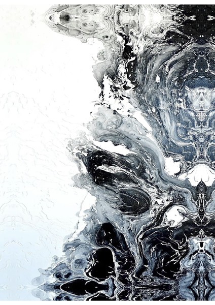 siyah Beyaz Renk Sevilen Soyut Dalga Seti 2 |çerçeveli Cam Tablo 3lü Dikey fiyatları