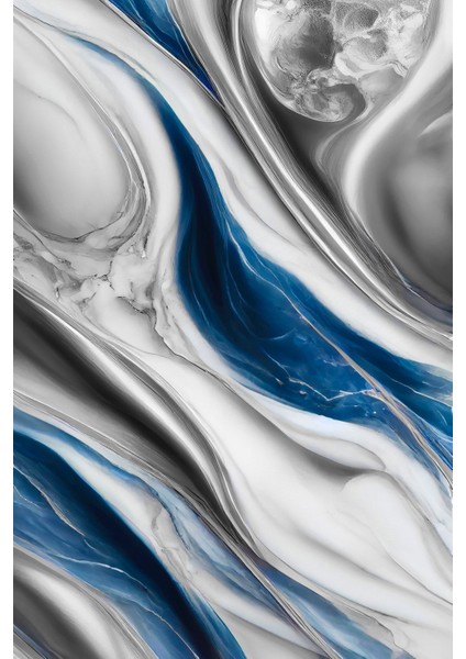 lacivert-Gümüş Sevilen Çiçek ve Yaprak Kombin|çerçeveli Cam Tablo 3lü Dikey fiyatları