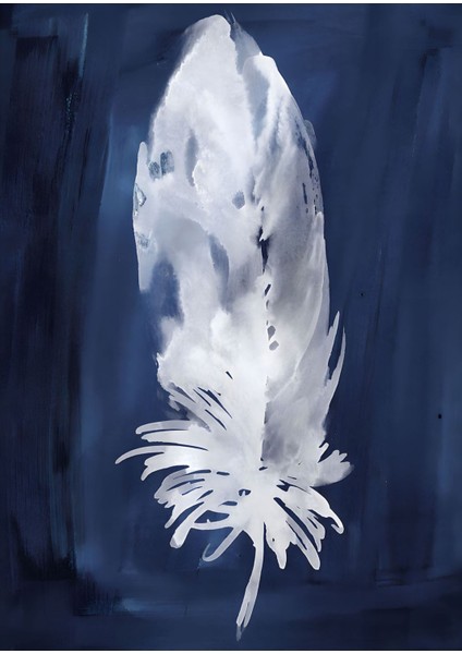 lacivert-Gümüş Tüy ve Kelebek Kanat Kombin |çerçeveli Cam Tablo 3lü Dikey modelleri