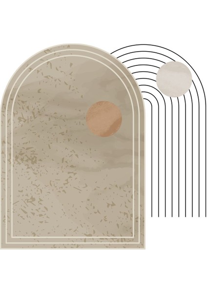 bej-Krem Beyaz Renk Minimalist Bohem Seti 39|çerçeveli Cam Tablo 3lü Dikey fırsatları