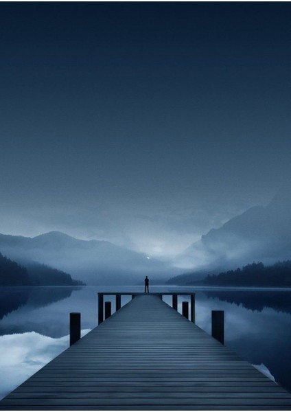 buz Mavisi Deniz Manzarası Kombini |çerçeveli Cam Tablo 3lü Dikey modelleri