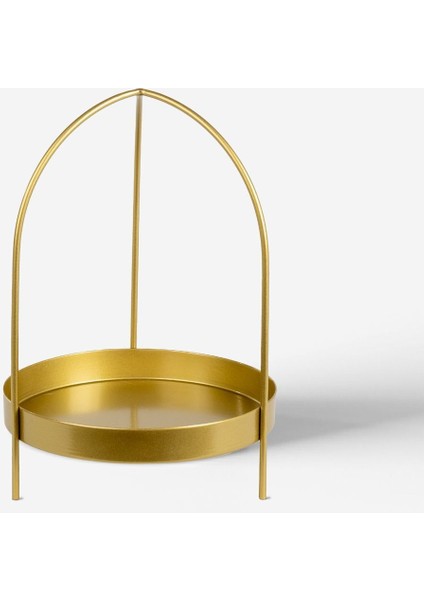 Gold Metal Aksesuar ve Makyaj Organizer - Çok Amaçlı Düzenleyici - Lattice