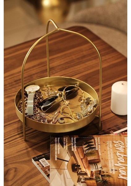 Gold Metal Aksesuar ve Makyaj Organizer - Çok Amaçlı Düzenleyici - Lattice fiyatları