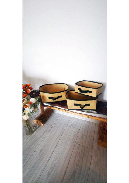 3'lü Set Dolap Içi Organizer Takı, Makyaj, Banyo, Ofis Düzenleyici Saklama Kutusu Organizer