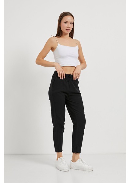 Paça Püsküllü Doğal Kumaş Rahat Fit Pantolon fiyatları