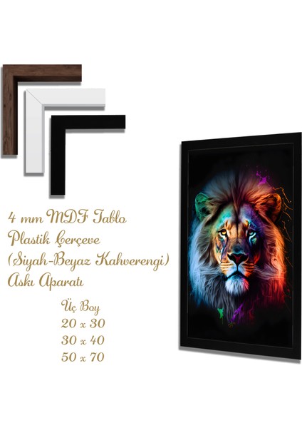 Ahşap Tablolar- Yapay Zeka ile Oluşturulmuş Görseller Uv Baskı-Mdf Tablo /5606