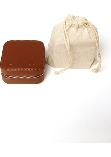 Düzenleyici Takı Mücevher Aksesuar Organizer Taba Renk Deri Taşınabilir Çantası fırsatları