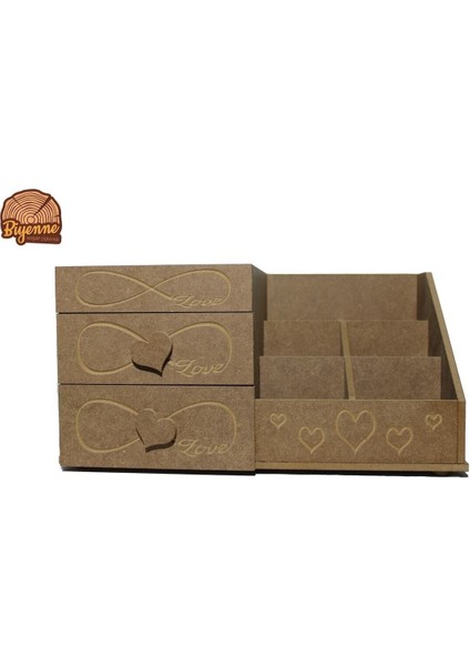 Ahşap Makyaj ve Kozmetik Düzenleyici Organizer modelleri