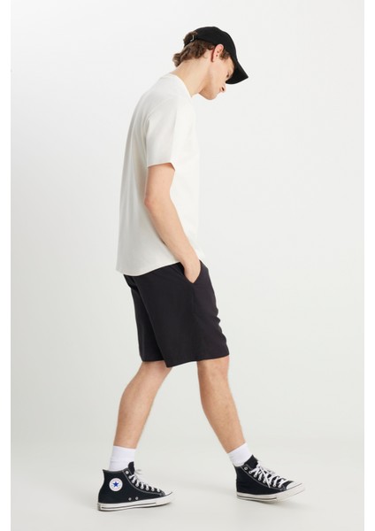 Beli Lastikli Chino Şo Siyah Erkek Şort fiyatları