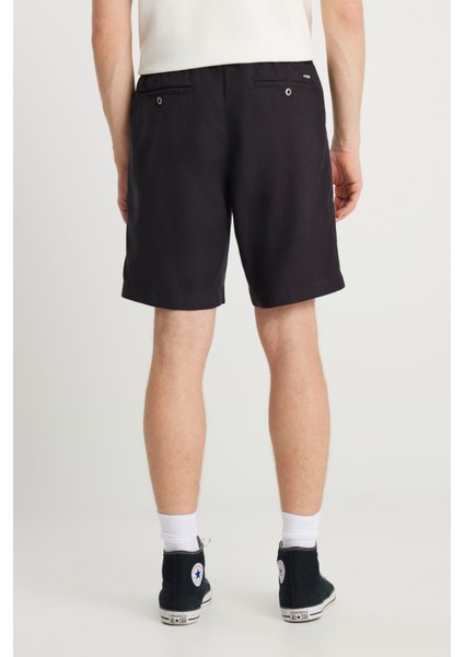 Beli Lastikli Chino Şo Siyah Erkek Şort fırsatları