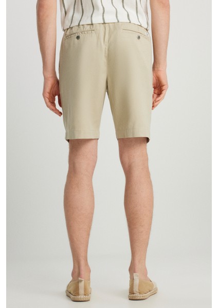 Regular Fit Normal Kesim Lastik Bel Detaylı Açık Yeşil Şort fırsatları