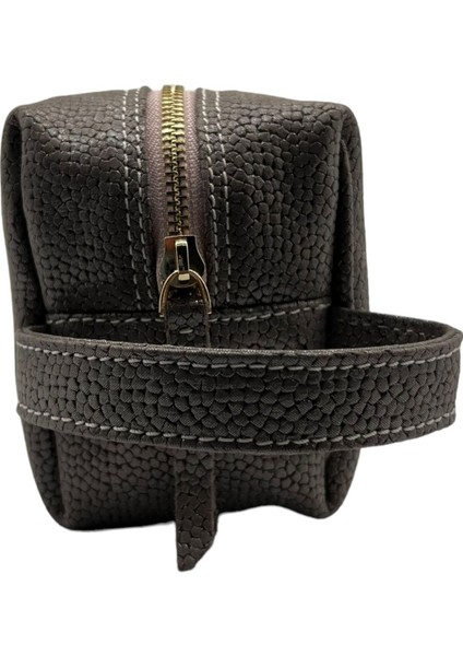 Çanta Içi Makyaj Malzemesi Düzenleyici %100 Hakiki Deri (Işıltılı Siyah) E:20CM Y:13CM D:10CM modelleri