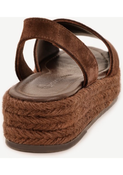 Jüt Tabanlı Deri Espadril Sandalet modelleri
