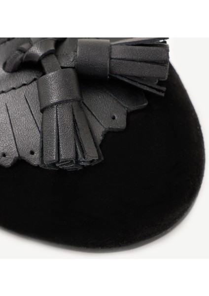 Püskül Detaylı Deri Babet fiyatları