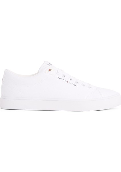 Beyaz Erkek Sneaker Th Hı Vulc Low Core Canvas